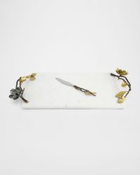 Vintage Bloom Extra Large 21" Cheese Board with Knife