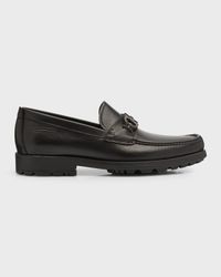 Men's David Leather Lug-Sole Loafers
