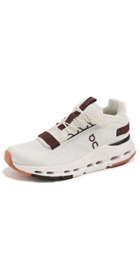 On Cloudnova 2 Sneakers Ice/Mulberry 8.5