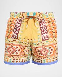 Men's Bold Floral Swim Trunks