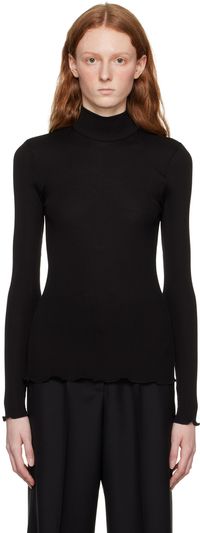 Givenchy Black Cutout Turtleneck