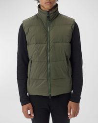 Men's Quilted Funnel-Neck Vest