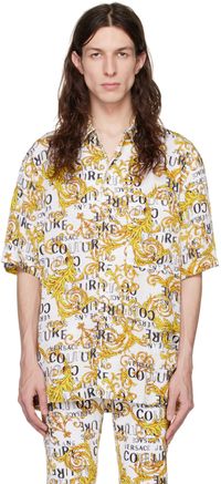 Versace Jeans Couture White Button Shirt