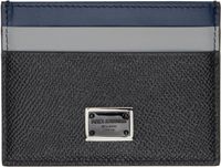 Dolce&Gabbana Black & Blue Dauphine Card Holder