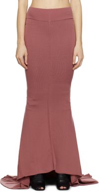 Rick Owens Jupe longue Dauphine rose - Porterville