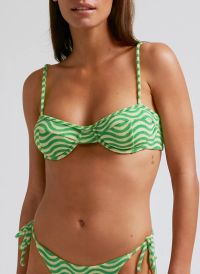 Robin Collection - Haut de maillot balconnet en éponge - Taille XL - Multicolore
