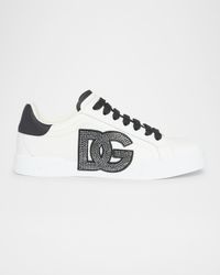Bicolor Crystal DG Low-Top Sneakers