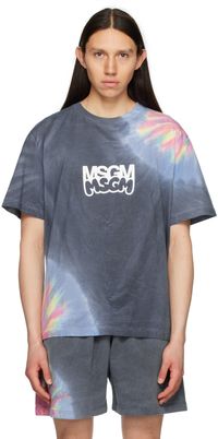 MSGM Gray Burro Studio Edition T-Shirt