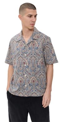 Howlin' Paisley Cocktail D'amore Shirt Sand Psych Paisley S