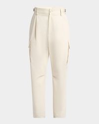 Men's Pleated Cargo Trousers