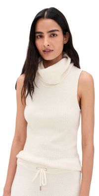 Splendid Splendid x Cellajaneblog Turtleneck Tank Sweater Snow XL