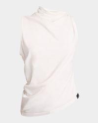 Draped Sleeveless Top