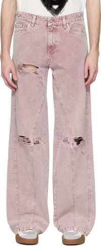 PDF Pink 'Rich Kid' Jeans