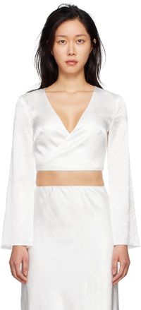 THIRD FORM SSENSE Exclusive White Crush Blouse