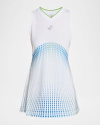 Ombre Dot-Print Tennis Mini Dress