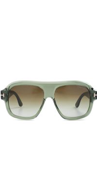 Tom Ford Rhonda-02 Sunglasses Shiny Transparent Sage One Size