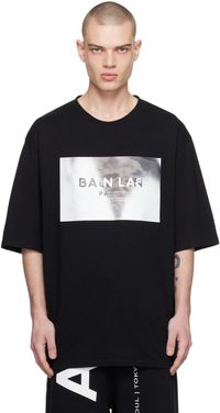 Balmain Black Hologram T-Shirt