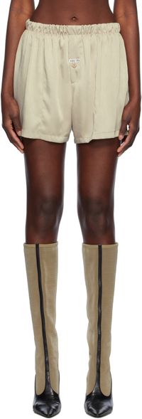 RECTO Beige Summer Night Shorts
