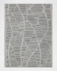 Tangiers Hand-Tufted Gray/Ivory Rug, 5' x 8'