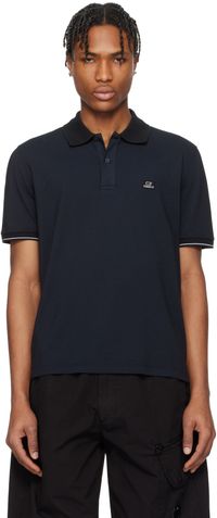 C.P. Company Polo noir en piqué