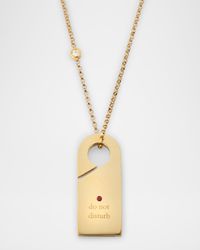 18K Yellow Gold Diamond Bezel Necklace