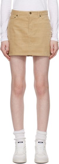 A.P.C. Beige Mini-Jupe Miniskirt