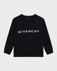 Boy's Contrast Logo-Print Sweatshirt, Size 8-14