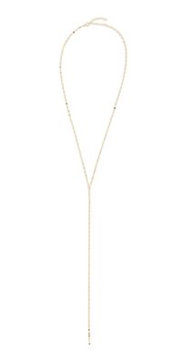 SHASHI Rebecca Lariat Necklace Gold One Size