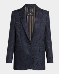 Single-Breasted Brocade Jacket