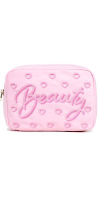 Stoney Clover Lane Beauty Embroidered Large Pouch Flamingo One Size