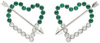 Safsafu Silver & Green Cupido Earrings