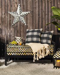 Spindle Check Outdoor Bench