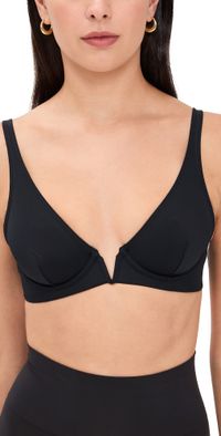 Commando Classic Plunge Underwire Bra Black 32D