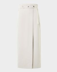 Cotton-Linen Wrap Skirt