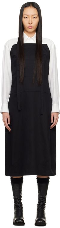 Y's Black Overall Maxi Dress