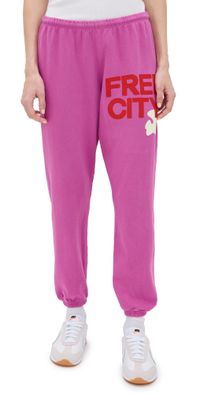 FREECITY Freecity Large Sweatpants Pinkbird XS