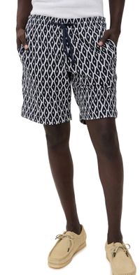 Orlebar Brown Trevone Terrazzo Terry Shorts 9 Night Iris S