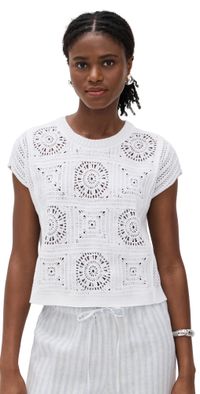 Splendid Anderson Sweater Top White XL