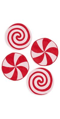 Piecework Puzzles Peppermint Napkins Green One Size