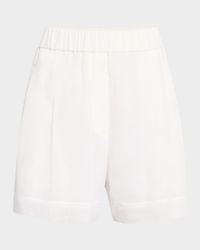 Pull-Up Cotton Gauze Shorts