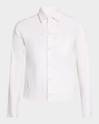 Janelle Slim Coated Denim Jacket