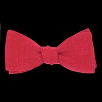 Le Coq En Pap' - Noeud papillon en lin - Taille Unique - Rouge
