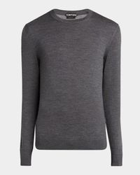 Men's Fine Gauge Wool Crewneck Sweater