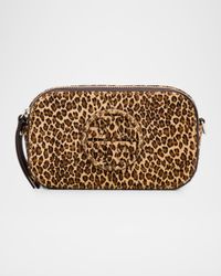 Miller Leopard-Print Calf Hair Crossbody Bag