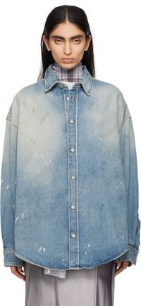 Acne Studios Blue Button-Up Denim Shirt