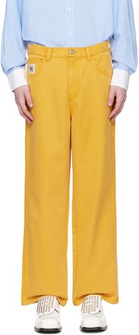 Bode Yellow Knolly Brook Trousers