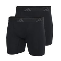 Adidas Underwear - Lot de 2 boxers brief ergonomiques homme active flex cotton adidas sport - Taille 2XL - Noir
