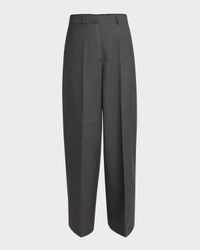 Tailored Straight-Leg Wool Trousers
