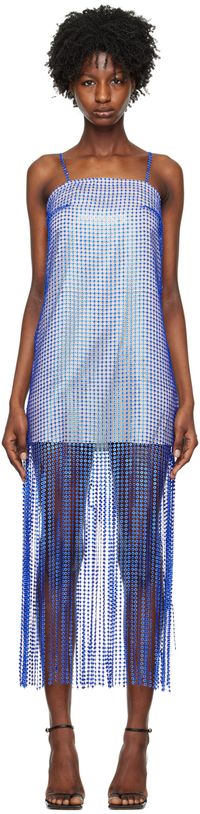 REMAIN Birger Christensen Blue Sequin Maxi Dress