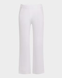 French Terry Wide-Leg Trousers